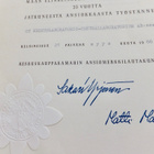 VANHA Luovari Keskuskauppakamari 25 v Palveluksesta 1966 - pikkukuva 2