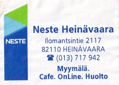 Heinävaara, Neste 4/8