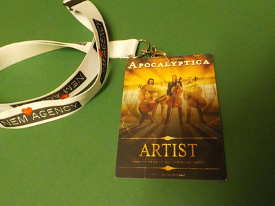 APOCALYPTICA BACKSTAGEPASSI + NAUHA