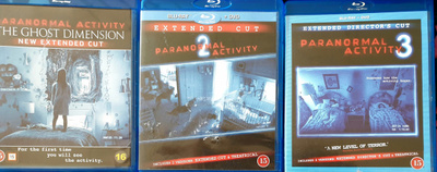 PARANORMAL ACTIVITY 6, 2, JA 3 KAUDET BLU-RAY