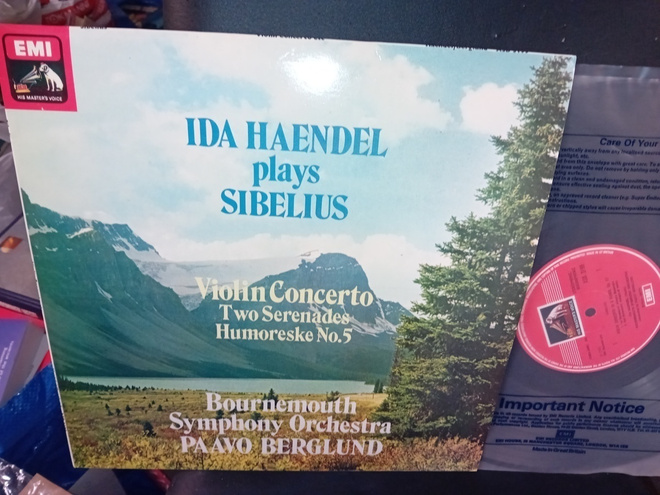 LP Ida Haendel plays Sibelius - Violin Concerto ( SIS POSTIK