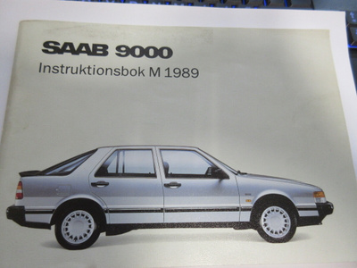 SAAB 9000 INSTRUKTIONSBOK M 1989