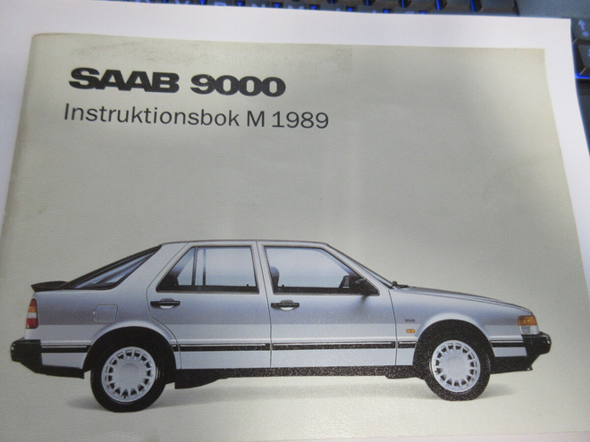 SAAB 9000 INSTRUKTIONSBOK M 1989