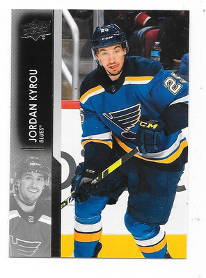 2021-22 Upper Deck #405 Jordan Kyrou , St Louis Blues