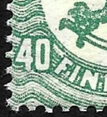 1926 M-17 40 p kapeat numerot HR ** LaPe 115 B I W 1 väri a