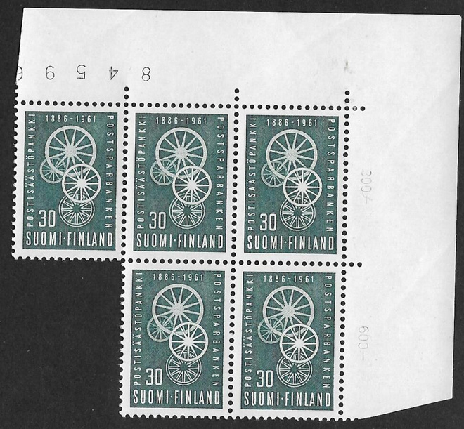 Postipankki 75v 1961 (LAPE 5x534) ** ryhmä
