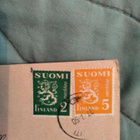 Kukkakortti vanha+ leimatut postimerkit 1950 - pikkukuva 2
