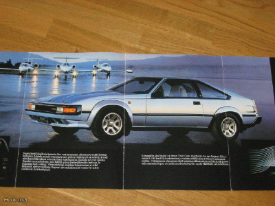 1985 Toyota Celica Supra 2.8i esite - KUIN UUSI - suom