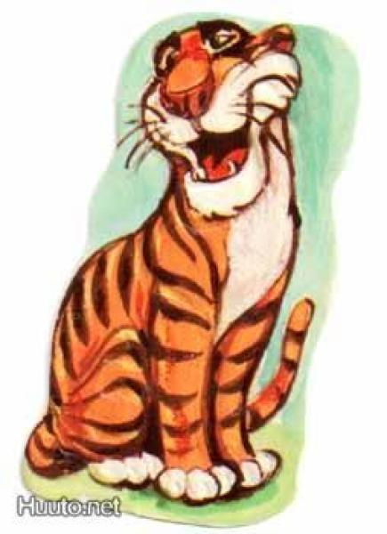 EO 9004 DISNEY / VIIDAKKOKIRJA: Shere Khan tiikeri irvistää.