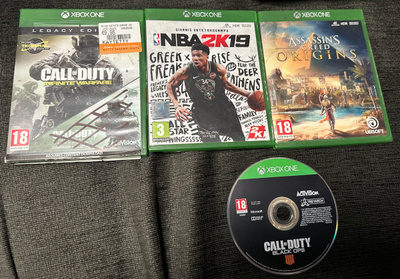 XBOX One pelejä 4kpl