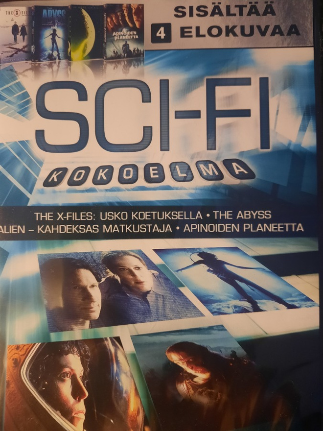 SCI - FI KOKOELMA SISÄLTÄÄ 4 DVD ELOKUVAA