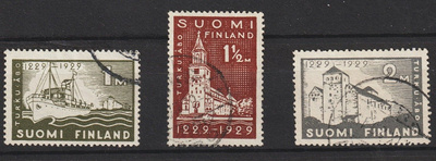 1929 Turku 700v merkkisarja leimattuna