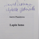 Aarre Paasirova : Lapin lumo (signeerattu, tekijän omiste) - pikkukuva 3