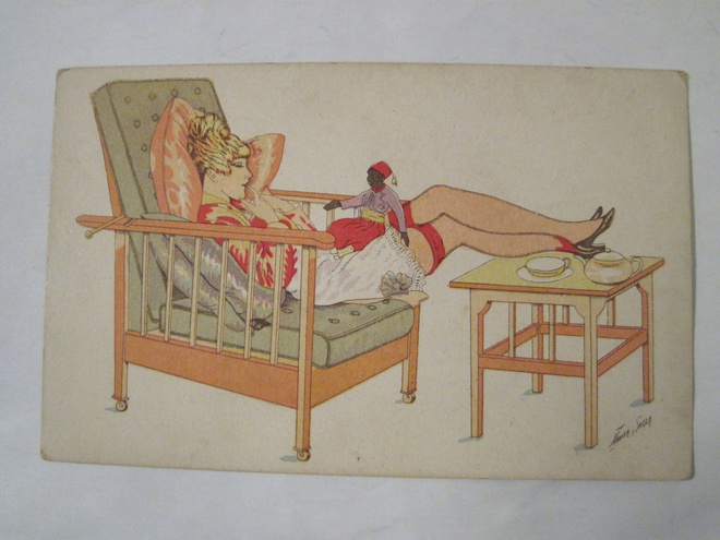 VANHA Xavier Sager Pin-up Art Deco 1920-l Suomalainen painos