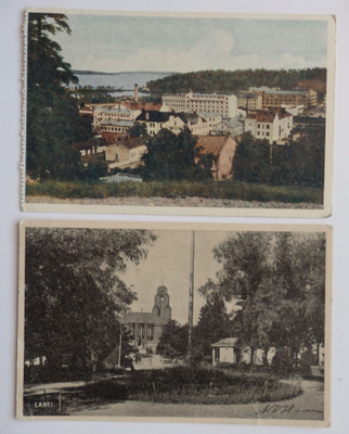 2 kpl Lahti postikortteja 1940-lukua