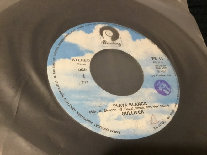 Gulliver Playa blanca single 1977