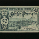 Saksa Notgeld 50 Pfg, Staufen 1920 XF - pikkukuva 1