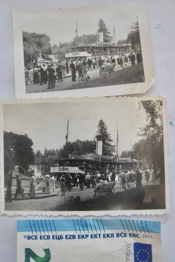 2 VANHAA Valokuvaa Laiva Suomi 1930-l