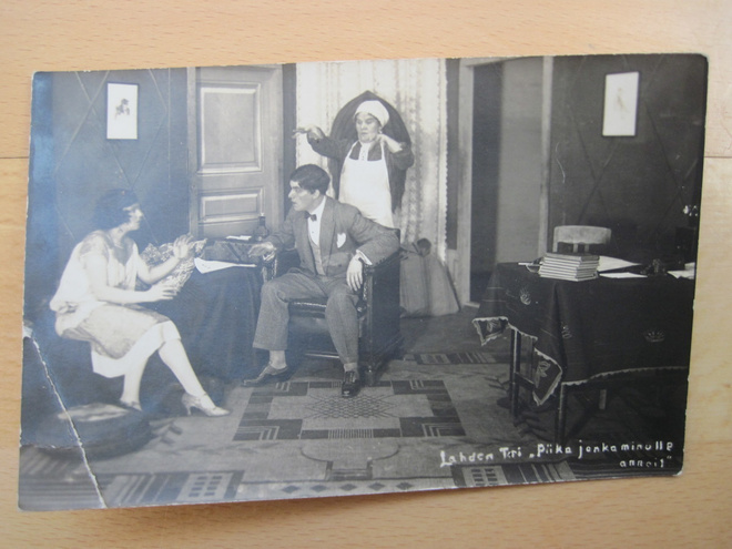 VANHA Postikortti Lahti Teatteri 1920-luku