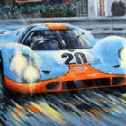 Le Mans - Steve McQeen Fine Art Print "Moving Picture" - pikkukuva 2
