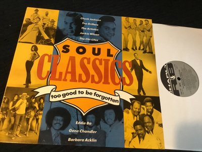 Too good to be forgotten Soul classics Lp 1987 Charly R&B