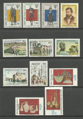 POHJOIS-KYPROS levyllinen postituoreita merkkejä **