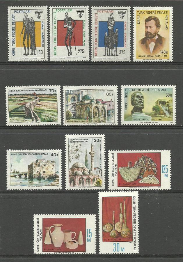 POHJOIS-KYPROS levyllinen postituoreita merkkejä **