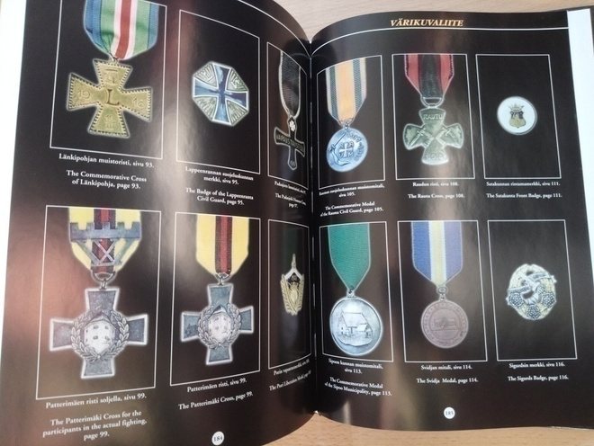 Vapaussodan muistomitalit, hyväkuntoinen kirja.