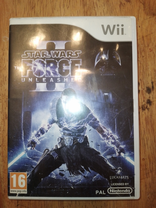 Wii Star Wars The Force Unleashed II videopeli PAL CIB