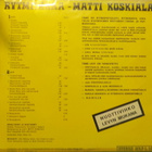 MATTI KOSKIALA - RYTMIIKKAA - FIN 1971 EX-/VG+ LP + KIRJANEN - pikkukuva 2