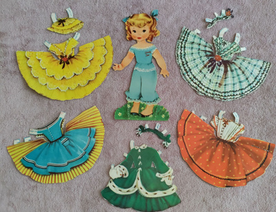 Paperinukke Cindy Sue1940-50-luku