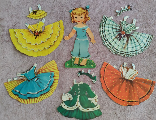 Paperinukke Cindy Sue1940-50-luku