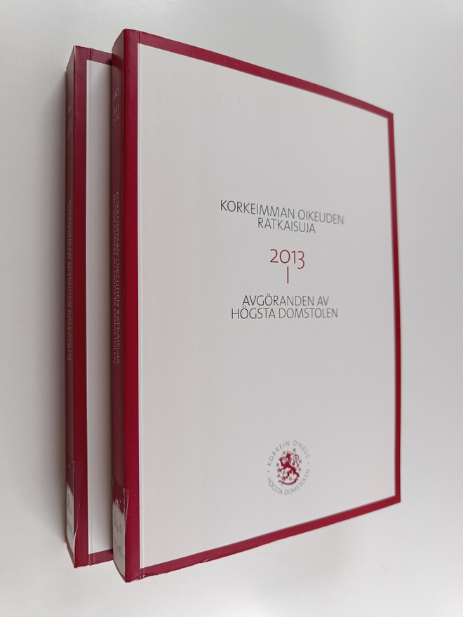 Korkeimman oikeuden ratkaisuja 2013 1-2