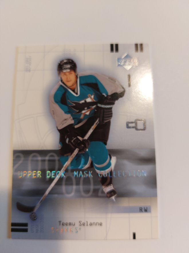 2001-02 UD Mask Collection #82 Teemu Selänne