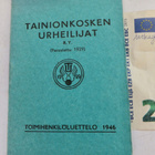 Toimihenkilöluettelo Tainionkosken Urheilijat Imatra 1946 - pikkukuva 1