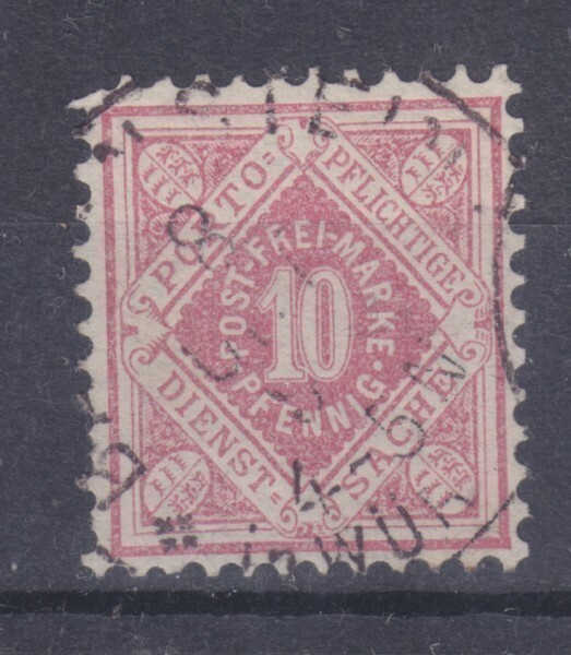 Saksa Wyrtenberg 1875  Mi Dienst 102