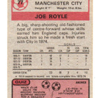 Purkkakuva Jalkapallo n:o 77 JOE ROYLE. MANCHESTER CITY - pikkukuva 2