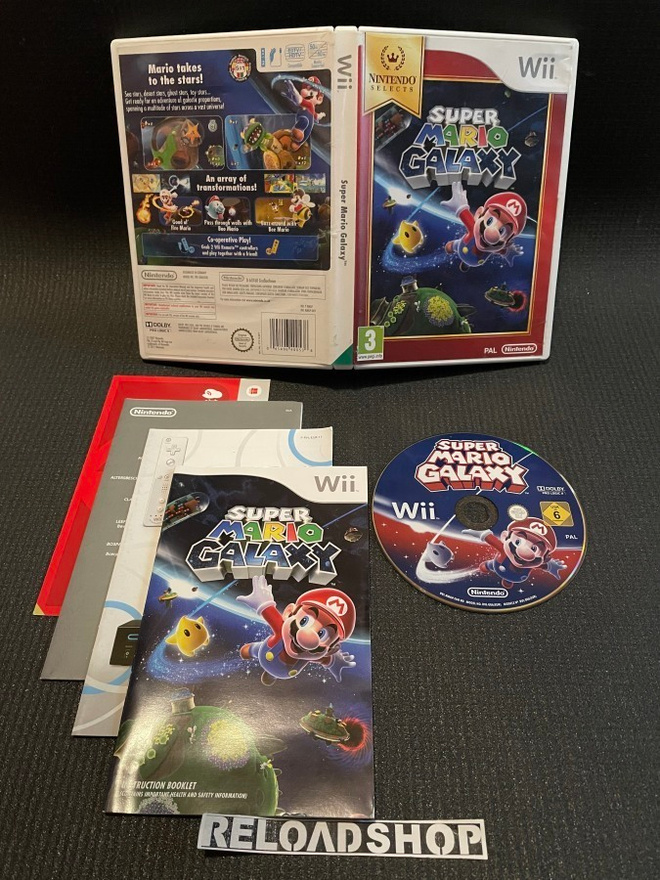 Super Mario Galaxy - NINTENDO SELECTS Wii - CiB