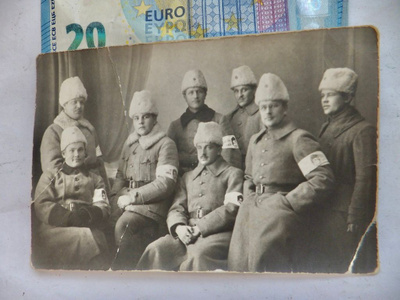 VANHA Valokuva Soujeluskunta Esiupseerit Hämeenlinna? 1920-l