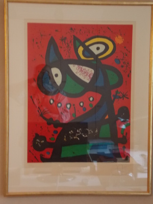 Joan Miró litografia signeerattu