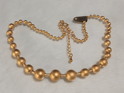 21k kullattu Kanadalainen Pallo kaulakoru kääty Gold plated