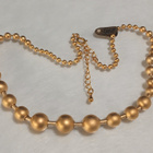 21k kullattu Kanadalainen Pallo kaulakoru kääty Gold plated - pikkukuva 1