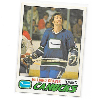 1977-78 OPC #286 Hilliard Graves Vancouver Canucks