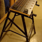 Työpöytä / puristuspöytä musta 60 x 30 x 75 - pikkukuva 1
