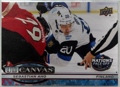 Sebastian Aho 25-26 UD Extended #C-408 4 Nations Canvas