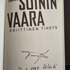 Taavi Soininvaara: Kriittinen Tiheys 1.p SIGNEERATTU - pikkukuva 3