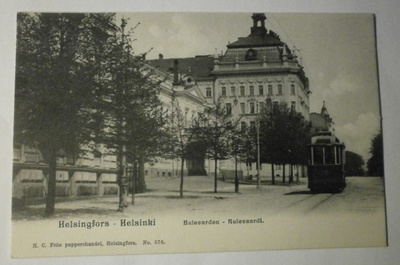 Helsinki, Bulevardia, raitiovaunu, mv pk, ei p.