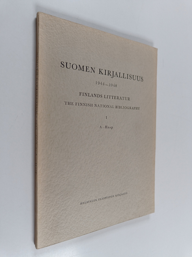 Suomen kirjallisuus = Finlands litteratur = The Finnish n...