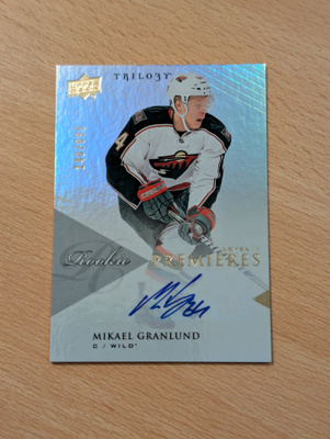 2013-14 Trilogy Mikael Granlund Rookie Premieres Auto /699
