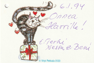 VIRPI PEKKALA 0120 KISSA PAKETINPÄÄLLÄ
